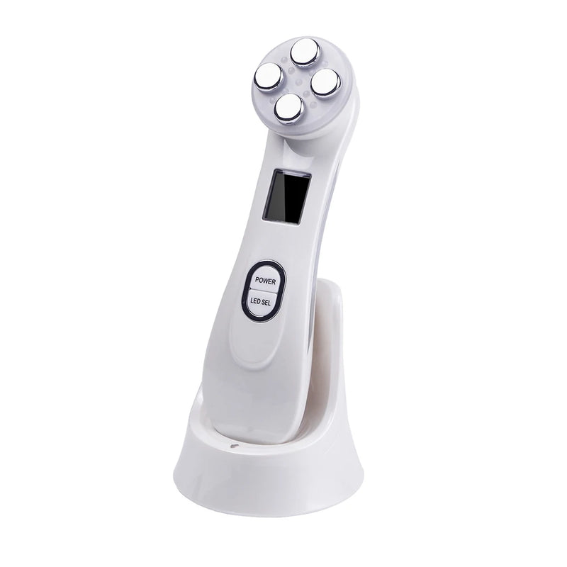 5-IN-1 RF Radio Frequency EMS Electroporation LED Photon Beauty Device Skin Lifting Tighten Anti-Wrinkle Skin Care Face Massager
