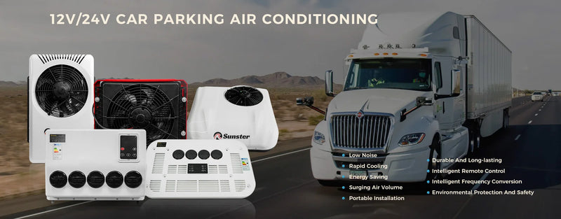 12V 24V RV Air Conditioner Rooftop Air Conditioner for Cooling Easy-to-install RV DC Unit for RVs Camper Trucks CaravanEtc.