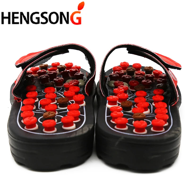 Acupoint Massage Slippers  Massager Shoes For Feet Unisex Home Flip Flop Health Care   Rotating  Feet Chinese Acupressure