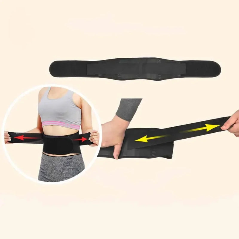 Adjustable Tourmaline Self Heating Magnetic Therapy Back Waist Support Belt Lumbar Brace Massage Band Health Care
