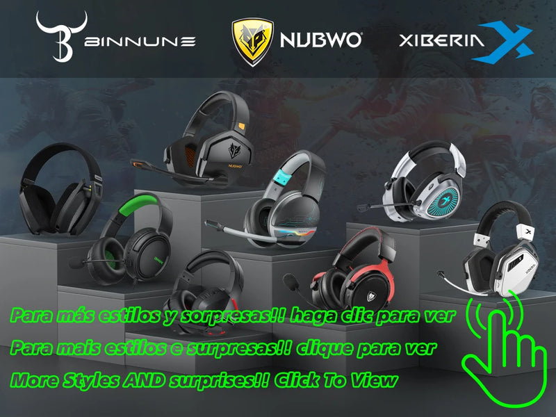 BINNUNE 2.4GHz Wireless Gaming Headset with Mic for PS5 PS4 PC Mac Playstation Bluetooth Gaming Headset with Microphone