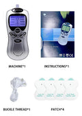 8 Model Electric body massager with adjustable dry battery power supply suitable for full body equipped W/ 4 patch replacements