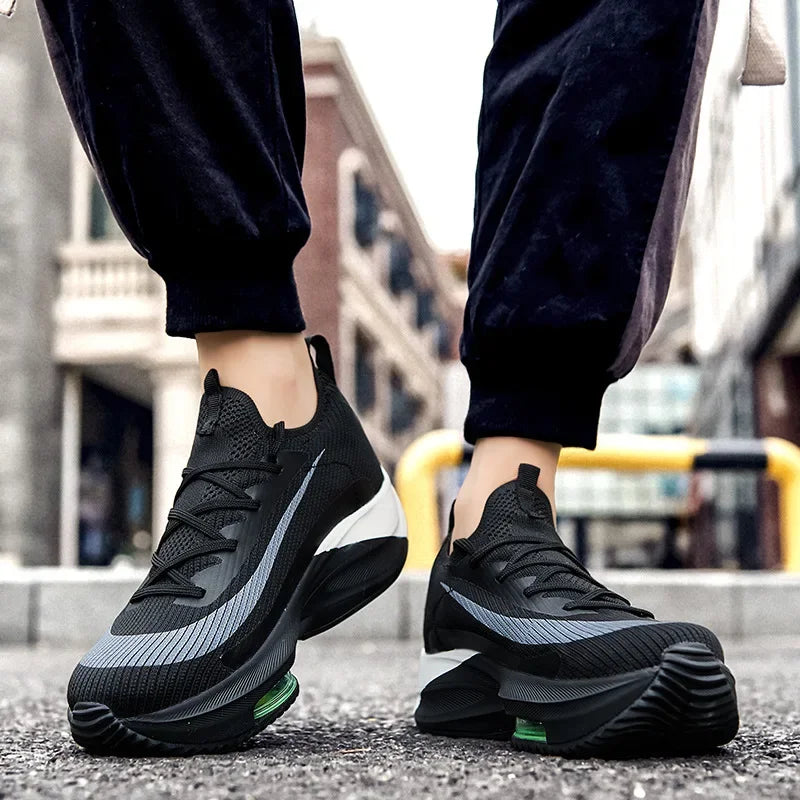 Plus Size New 2024 Spring Air Cushion Sports Men's Running Shoes Unique Fashionable Trendy Lightweight Men's Footwear From China