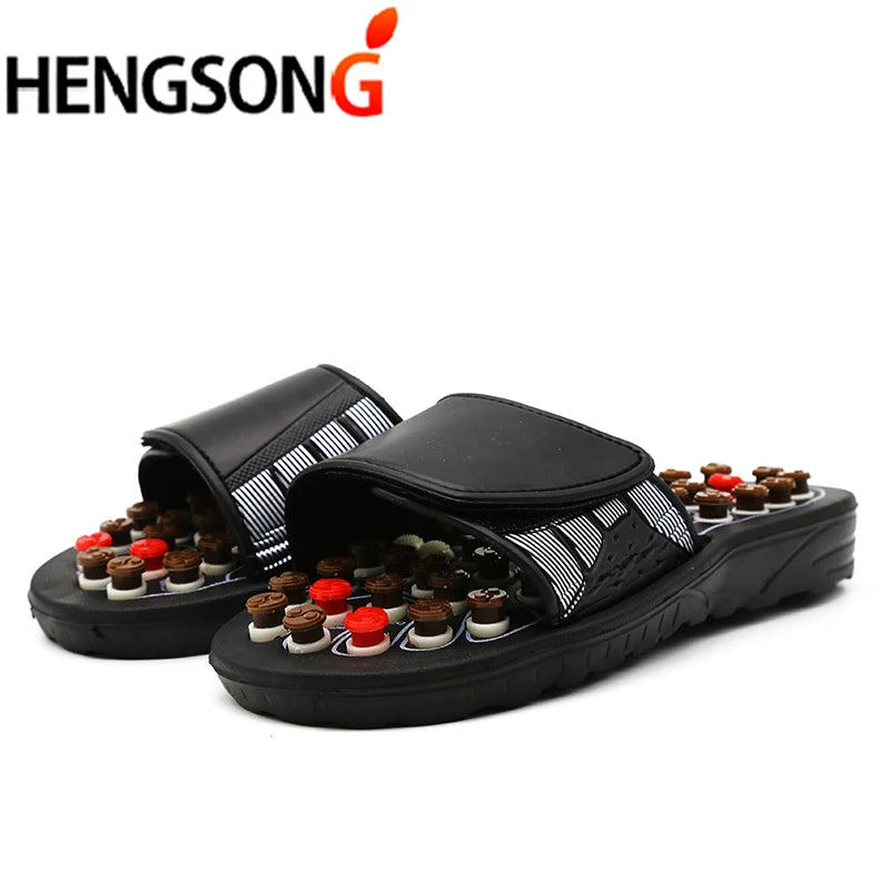 Acupoint Massage Slippers  Massager Shoes For Feet Unisex Home Flip Flop Health Care   Rotating  Feet Chinese Acupressure