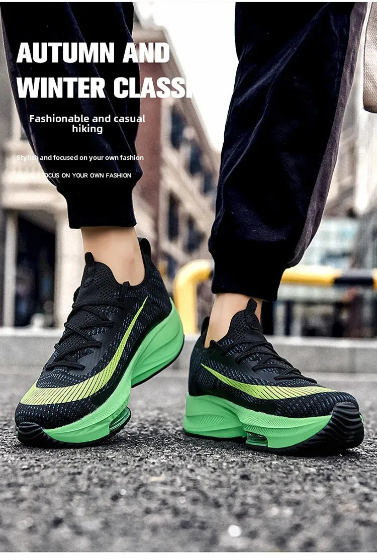 Plus Size New 2024 Spring Air Cushion Sports Men's Running Shoes Unique Fashionable Trendy Lightweight Men's Footwear From China