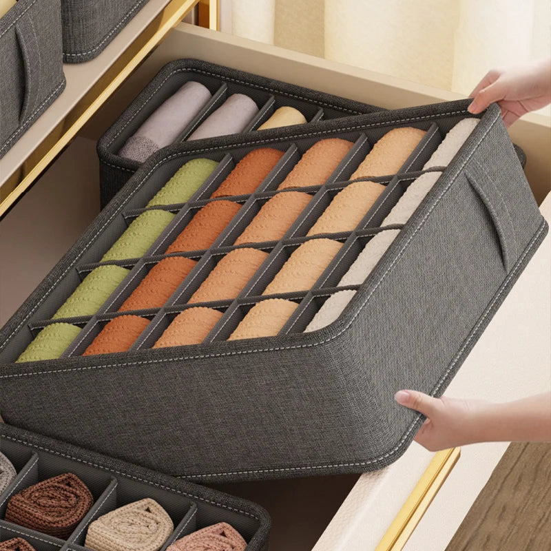 20/6/7/1 Grids Cation PP Sock Bra Pants Simplicity Organizers Of Cabinets And Drawers Home Sorting Boxes Storage Organizer Box