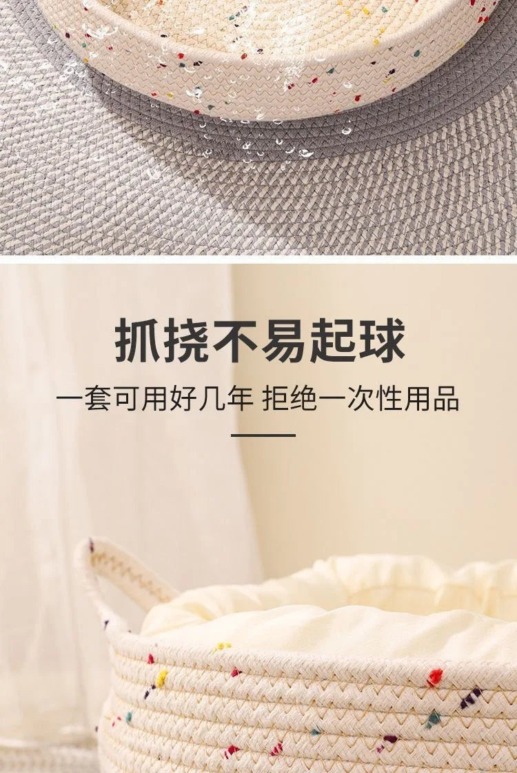 New Deep Sleep Comfort In Summer Cat Bed Iittle Mat Basket Small Dog House Products Pets Tent Cozy Cave Nest Indoor Cama
