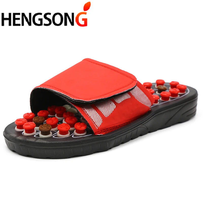 Acupoint Massage Slippers  Massager Shoes For Feet Unisex Home Flip Flop Health Care   Rotating  Feet Chinese Acupressure