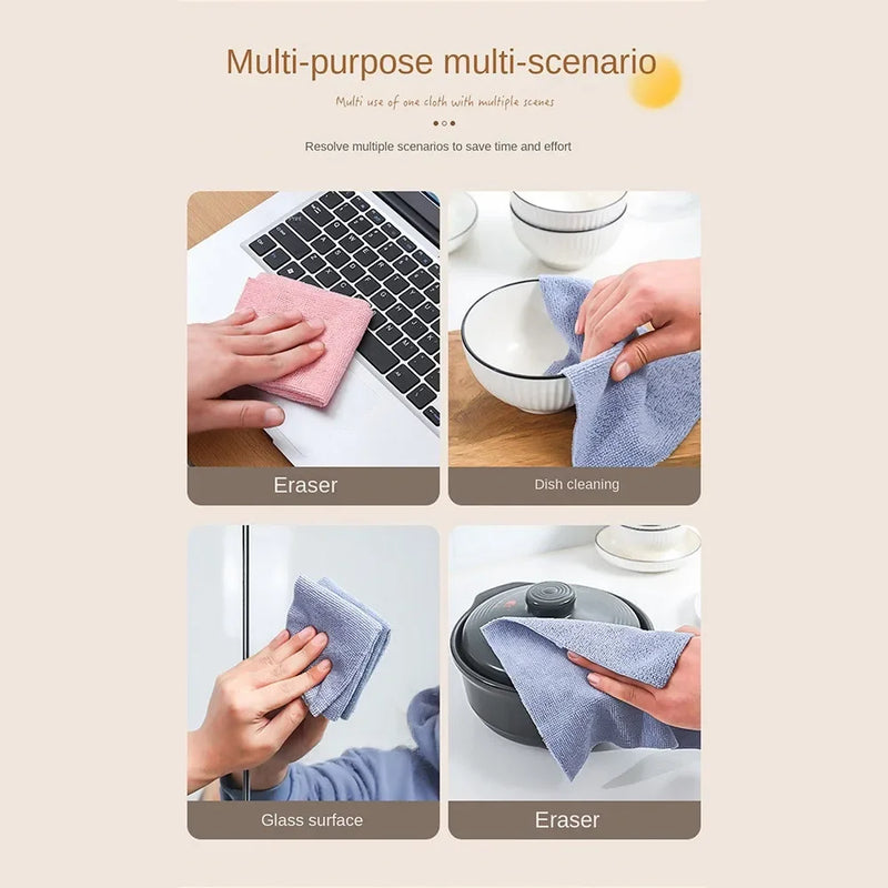 20pcs/box Pull-out Disposable Rags for Kitchen Household Absorbent Microfiber Scouring Pad