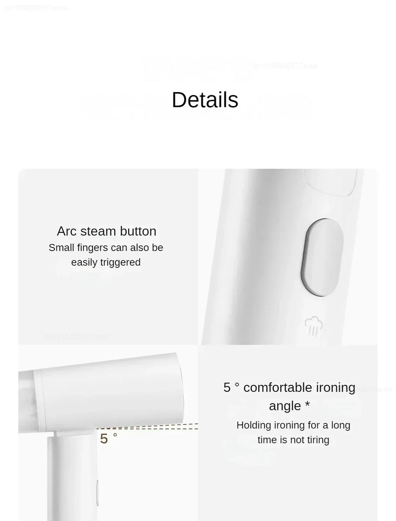 Xiaomi Mijia Garment Steamer 2 Foldable Handheld Clothes Steam Iron Portable Mite Removal Iron Steamer for Travel Home Appliance