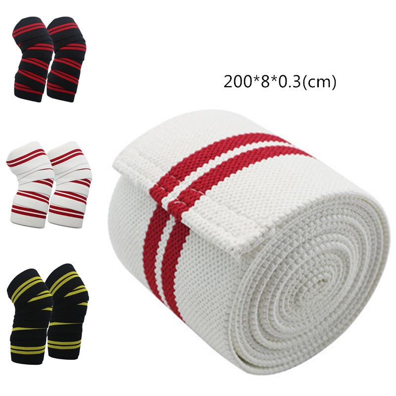 1pc Sports Knee Wraps Straps for Gym Workout Weightlifting Fitness Squats Training Elastic Knee Strap Sleeves Protector