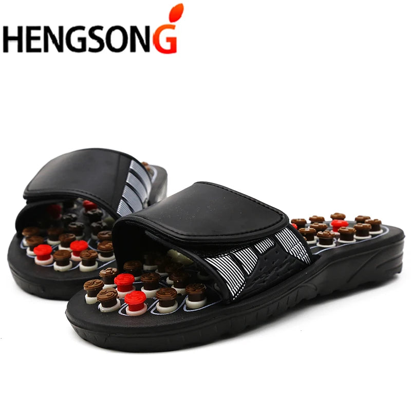 Acupoint Massage Slippers  Massager Shoes For Feet Unisex Home Flip Flop Health Care   Rotating  Feet Chinese Acupressure
