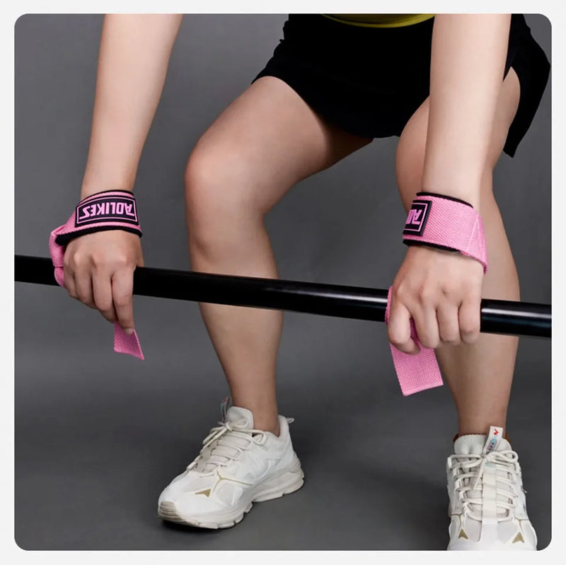 AOLIKES Weightlifting Wrist Straps Strength Training Adjustable Non-slip Gym Fitness Lifting Strap Wrist Support Grip Band