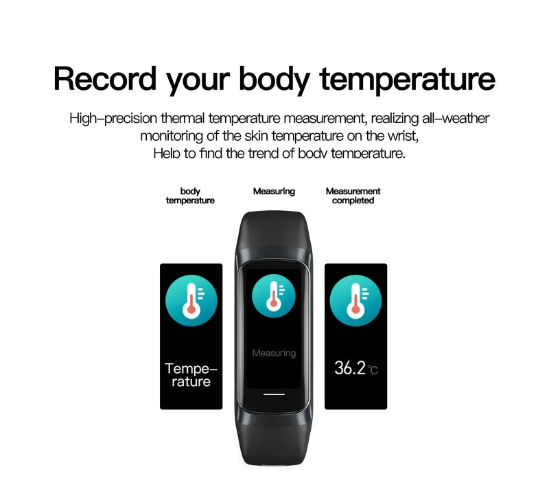Xiaomi Amoled Smart Watch Men 2024 Smart Band Women Heart Rate Blood Smartwartch Waterproof Smart Bracelet Sport Fitness Tracker