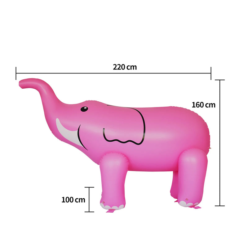 Swimming Pool Inflatable Water Jet Elephant Outdoor Lawn Sprinkler Play Elephant Fountain Air Cushion Folding Water Jet Doll