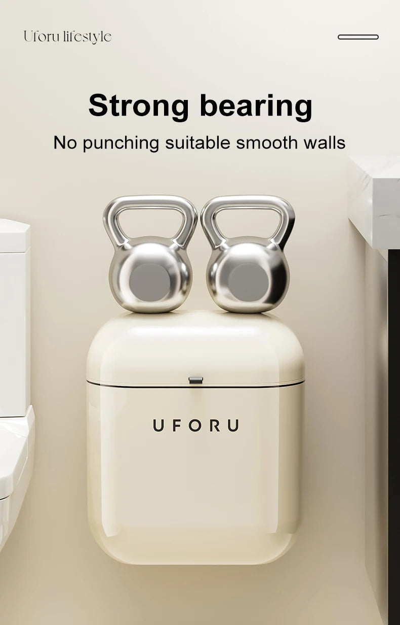"UFORU household Large Capacity Wall-mounted  Trash Can  Kitchen storage organization"