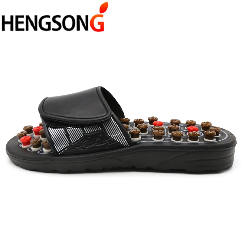 Acupoint Massage Slippers  Massager Shoes For Feet Unisex Home Flip Flop Health Care   Rotating  Feet Chinese Acupressure
