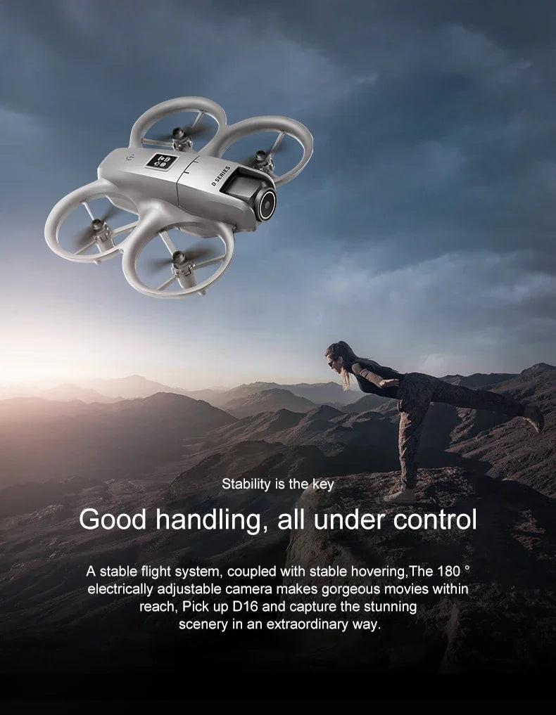 Xiaomi D16 Drone 8K Aerial HD Profesional Dual-camera Helicopter Optical Flow GPS Positioning Avoidance Bushless Motor Drone UAV