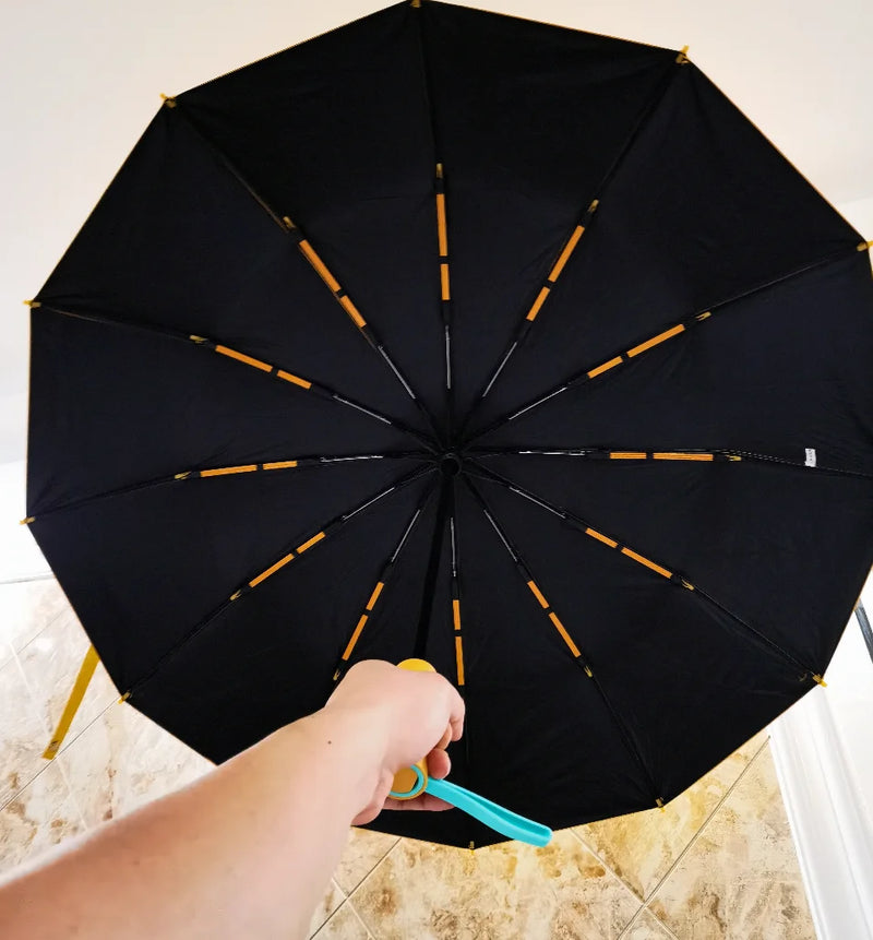 Windproof Strong Automatic Folding Umbrella 72 Reinforced Fiberglass Ribs, UV 50+ Sun & Rain Protection Umbrellas for Men Women