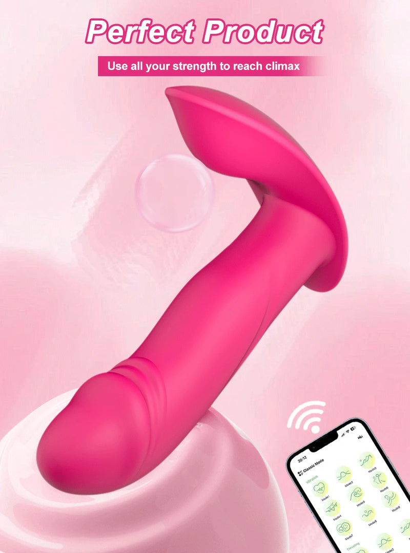 APP Control Wearable Dildo Vibrator for Women Clitoris Stimulator G-Spot Massager Female Anal Butt Plug Vibrating Adult Sex Toys