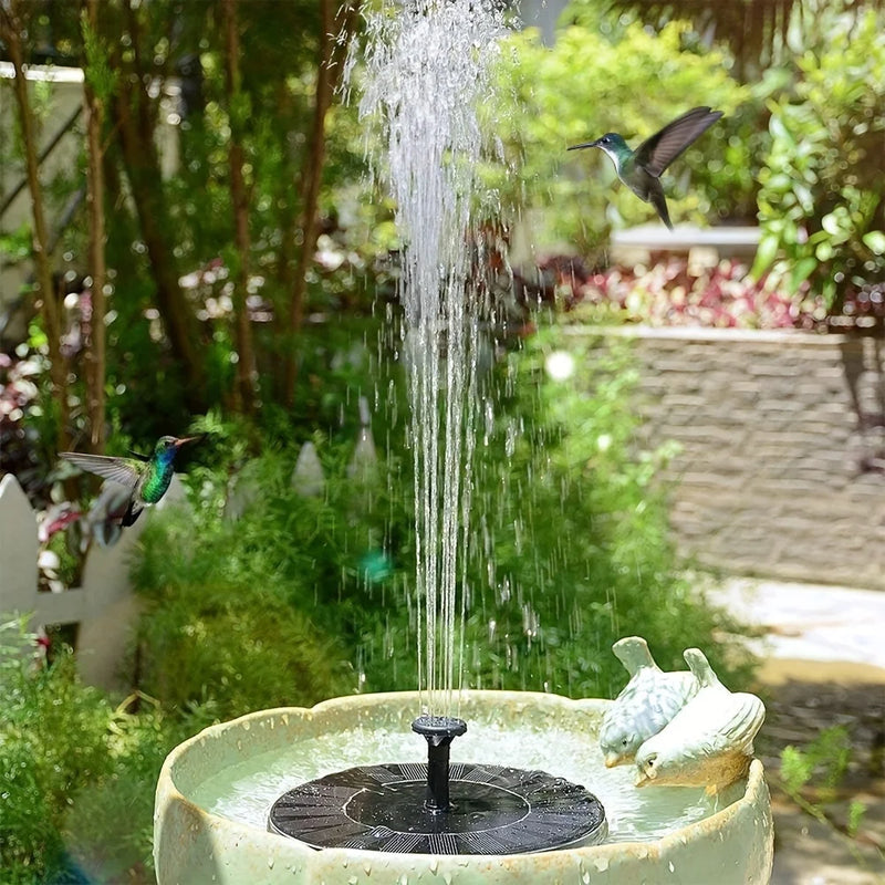 1pc Solar Fountain Outdoor Pool Solar Fountain Pump Essential In Summer Suitable For Ponds Swimming Pools Gardens