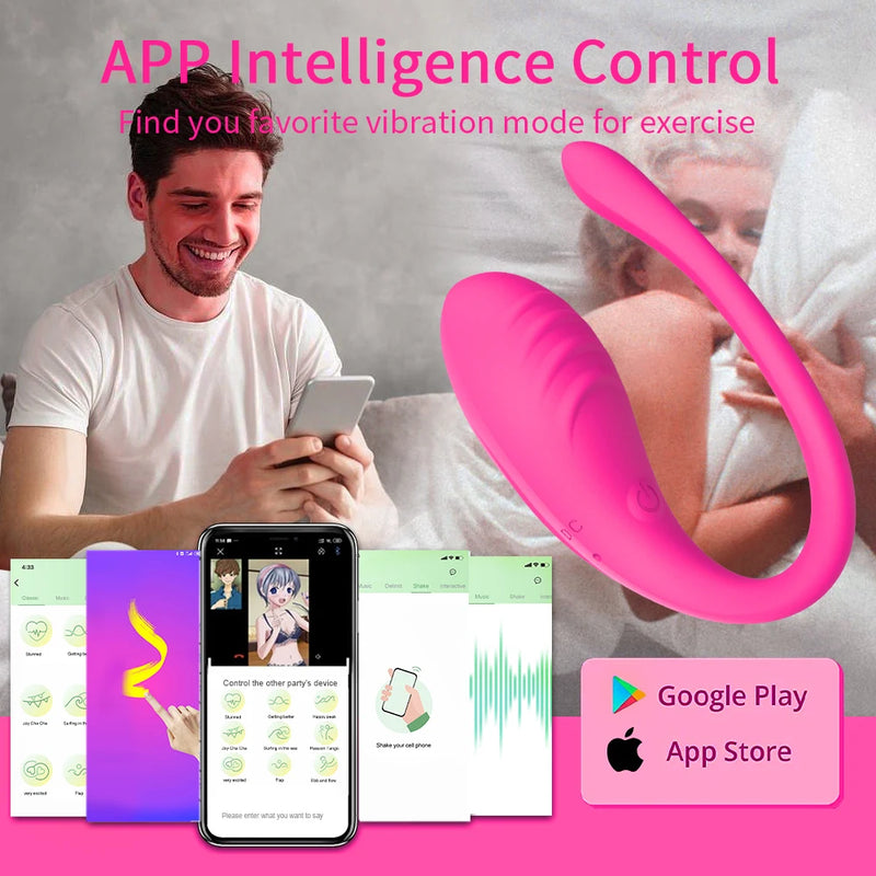 APP Controlled Vaginal Vibrators G Spot 9 Speed Anal Vibrating Egg Massager Wearable Stimulator Adult Sex Toys for Women Couples