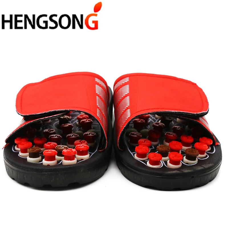 Acupoint Massage Slippers  Massager Shoes For Feet Unisex Home Flip Flop Health Care   Rotating  Feet Chinese Acupressure
