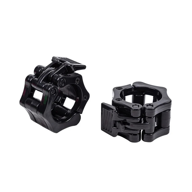 2.5CM 2pcs Barbell Clamps Spin Lock Collars Weight Bar Clips for Weightlifting Strength Training Gym Fitness Equipment