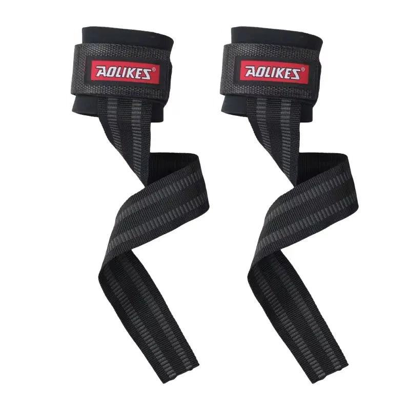 AOLIKES Weightlifting Wrist Straps Strength Training Adjustable Non-slip Gym Fitness Lifting Strap Wrist Support Grip Band