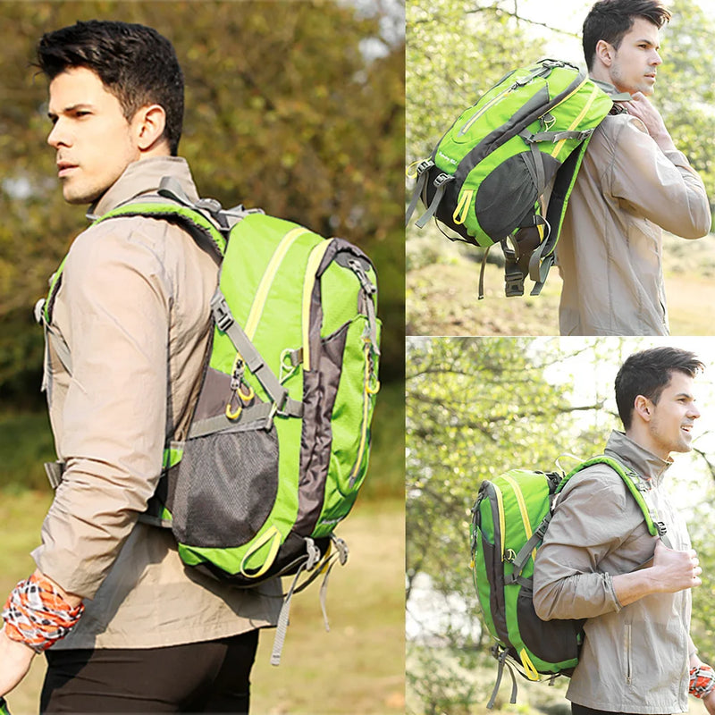 40L Water Resistant Travel Backpack Camping Hiking Laptop Daypack Trekking Climbing Back Bags For Men Women Hiking Supplies