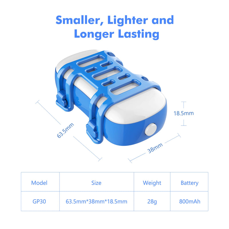 ‌4G Dog Cat GPS Tracker for Pets - Waterproof Smart Locator with App, Live Tracking & Light/Sound Search, Free Trial Included