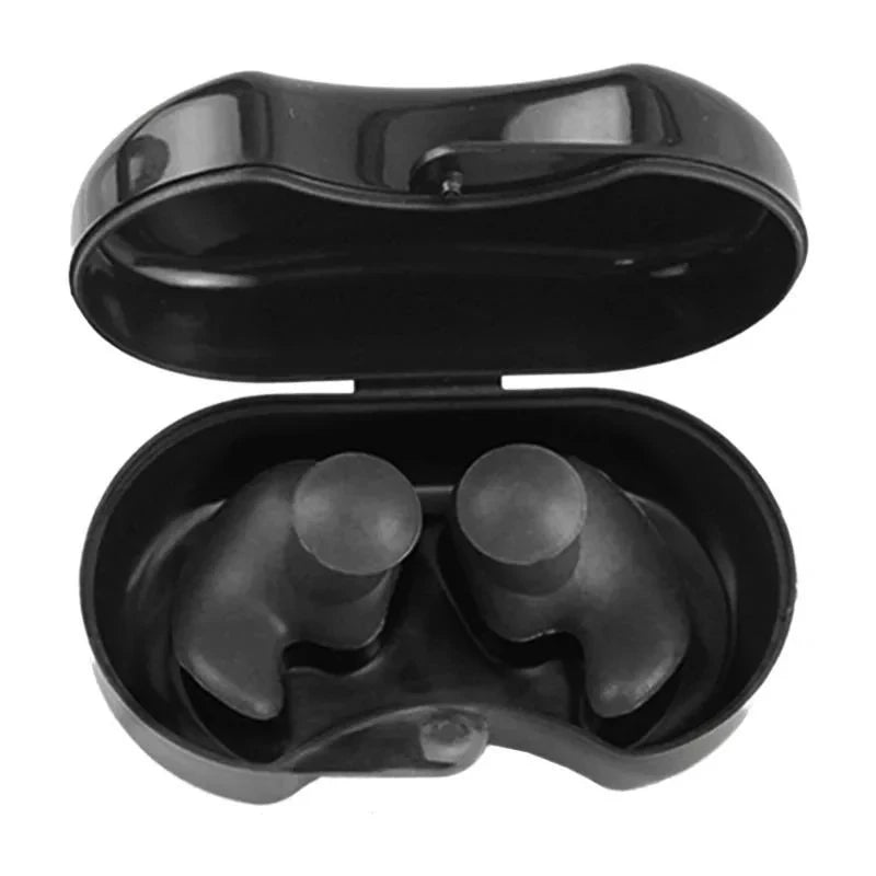 DIZETION Swimming Earplugs Waterproof Reusable Silicone Ear Plugs Diving Plugs For Water Surf Showering Bathing Accessories