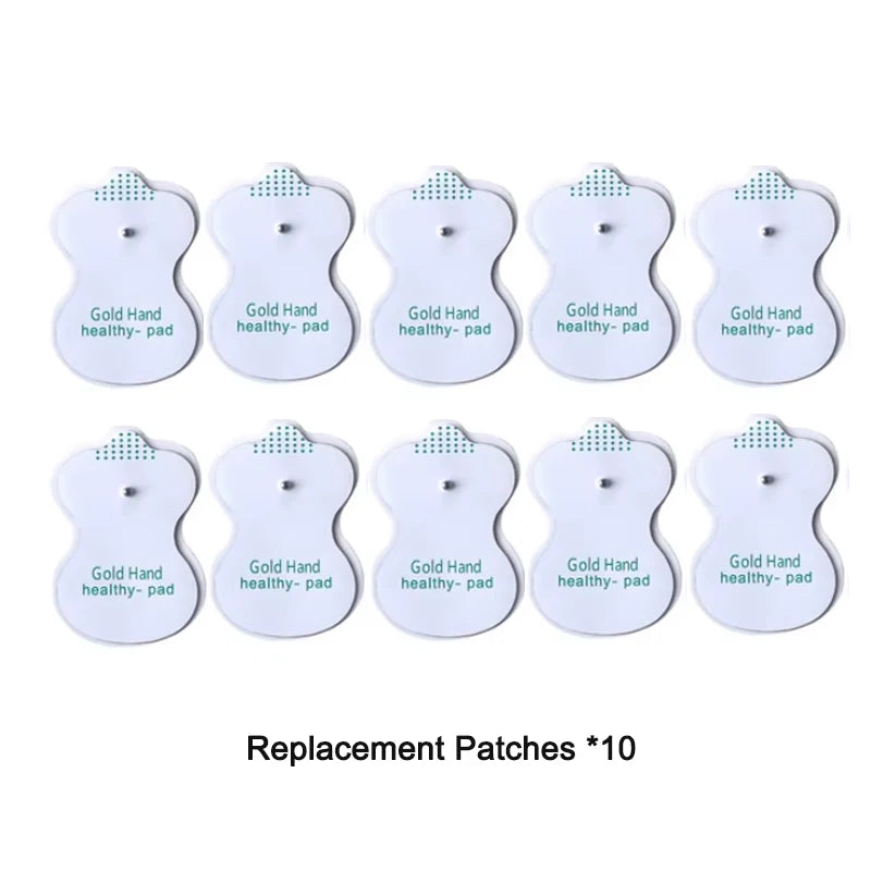 8 Model Electric body massager with adjustable dry battery power supply suitable for full body equipped W/ 4 patch replacements