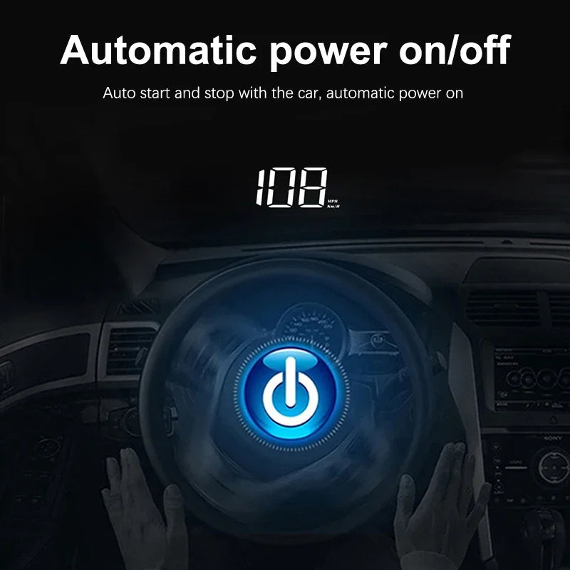Xiaomi Car Head Up HD Electronics Accessories Display  GPS Speedometer Speed KMH Digital HUD Windshield Projector New Style