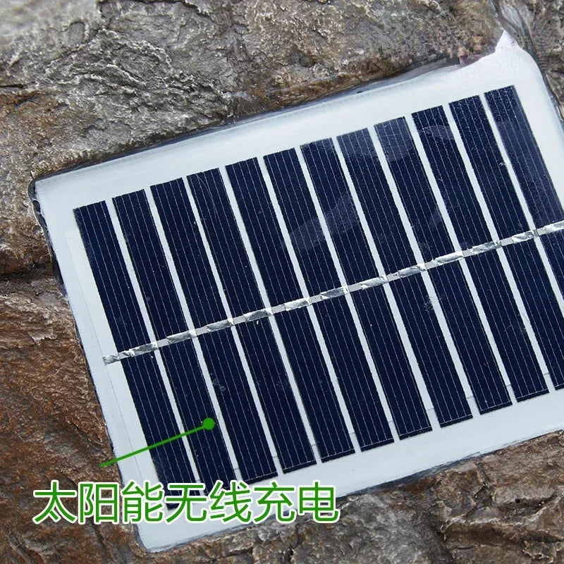 Solar wireless Bluetooth speaker outdoor waterproof sound garden villa sound imitation stone lawn speaker