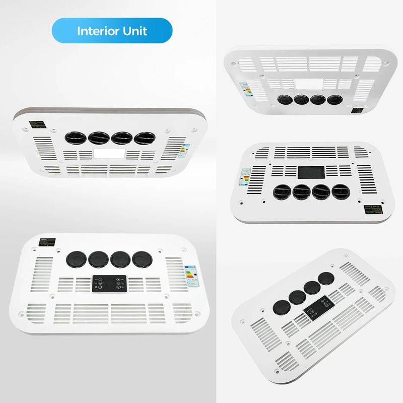 12V 24V RV Air Conditioner Rooftop Air Conditioner for Cooling Easy-to-install RV DC Unit for RVs Camper Trucks CaravanEtc.