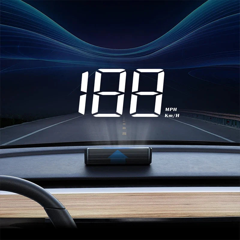 Xiaomi Car Head Up HD Electronics Accessories Display  GPS Speedometer Speed KMH Digital HUD Windshield Projector New Style