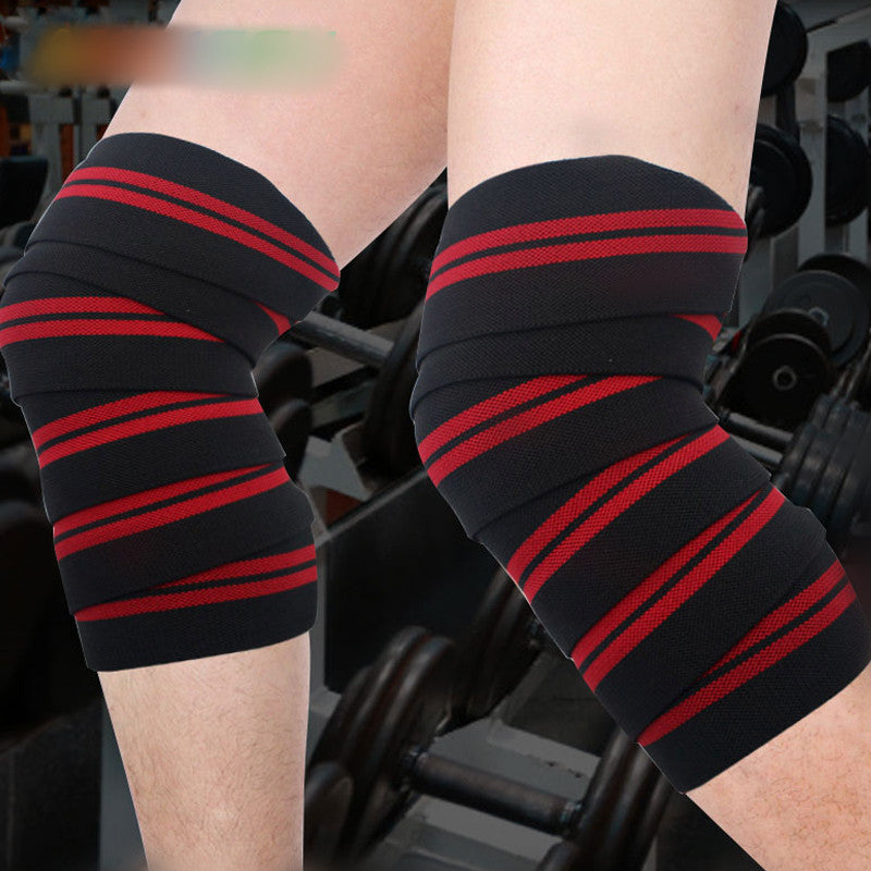 1pc Sports Knee Wraps Straps for Gym Workout Weightlifting Fitness Squats Training Elastic Knee Strap Sleeves Protector