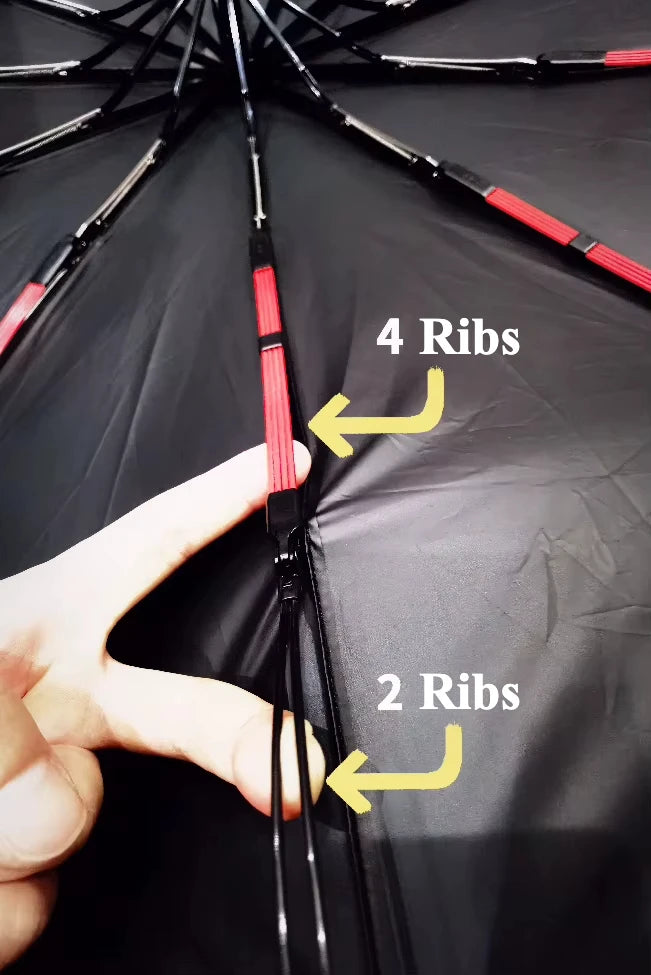 Windproof Strong Automatic Folding Umbrella 72 Reinforced Fiberglass Ribs, UV 50+ Sun & Rain Protection Umbrellas for Men Women