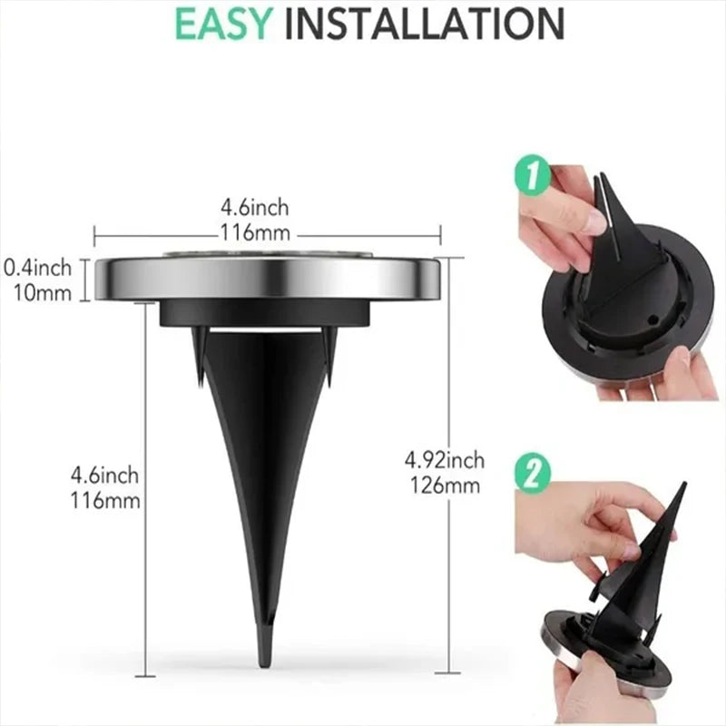 1/4/8Pack Solar Lights Outdoor 8/20LEDs Disk Underground Lamp Spotlight Buried Solar Light for Home Garden Lawn Yard Decoration
