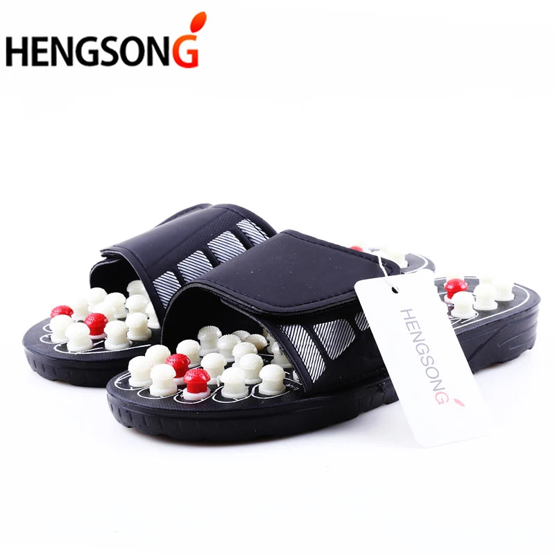 Acupoint Massage Slippers  Massager Shoes For Feet Unisex Home Flip Flop Health Care   Rotating  Feet Chinese Acupressure