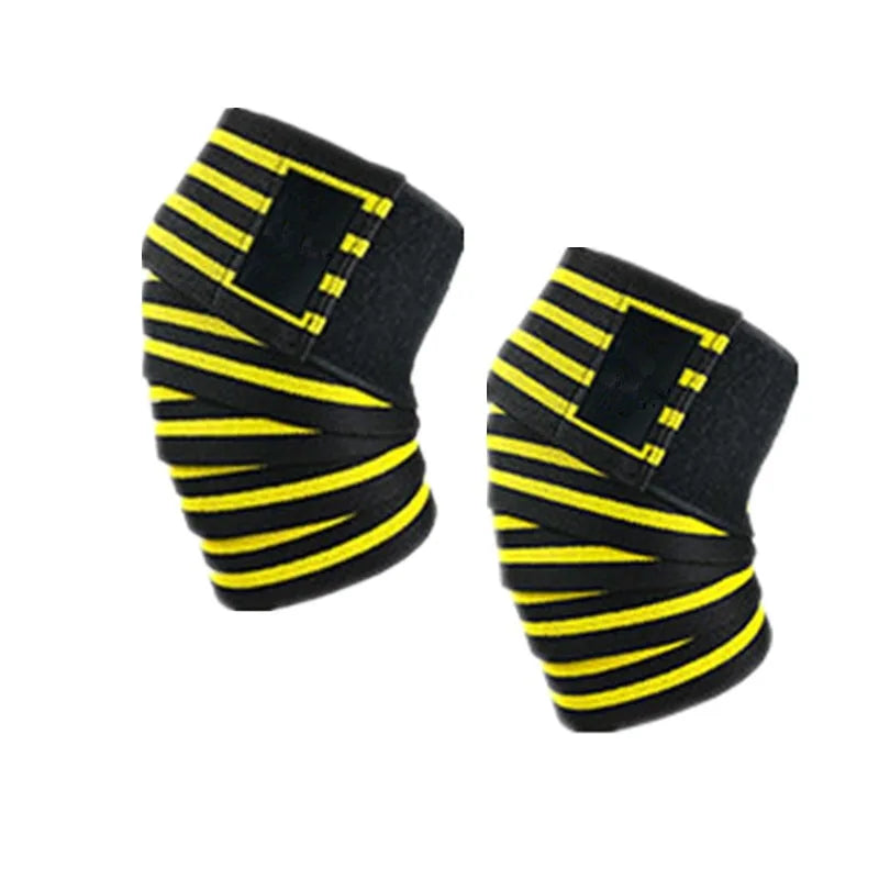 1pc Sports Knee Wraps Straps for Gym Workout Weightlifting Fitness Squats Training Elastic Knee Strap Sleeves Protector