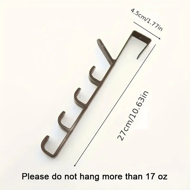1pcs Bedroom By Hanger Clothes Hanging Rack Over The By Plastic Home Storage Organization Hooks, Purse Holder For Bags Rails