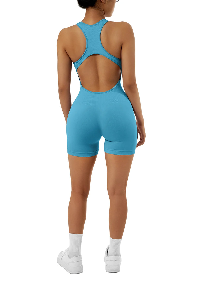 2024 Jumpsuits Women Yoga Shorts Female Sleeveless Sport Romper Bodysuits Summer Yoga Playsuits Skinny Gym Fitness Outfits