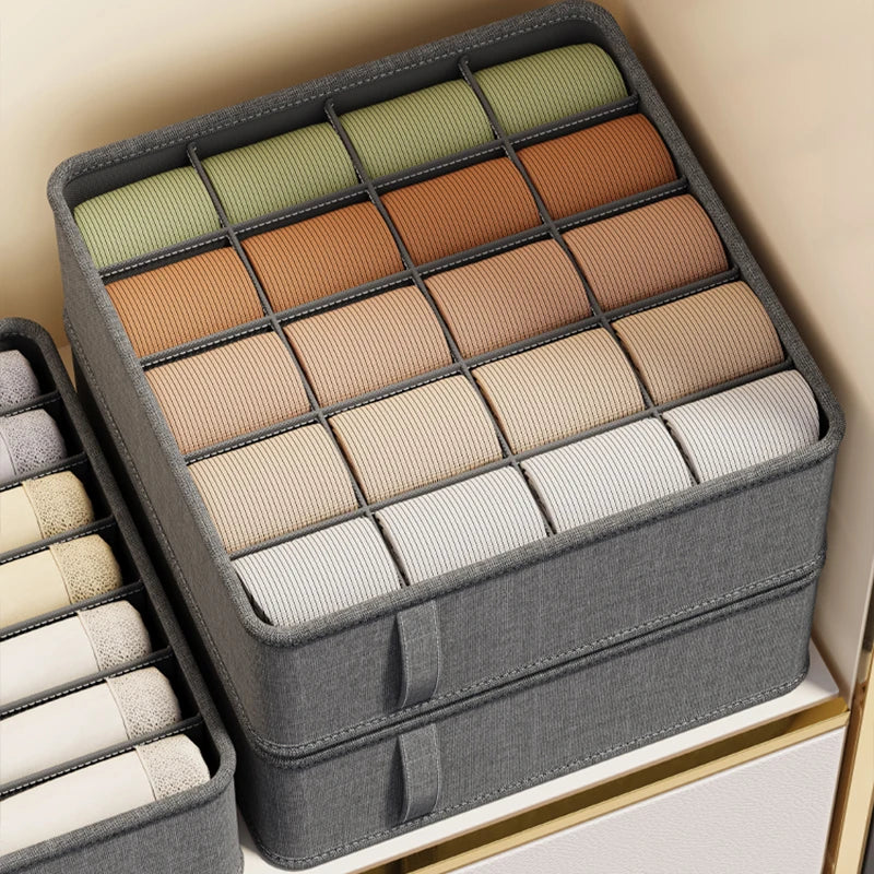 20/6/7/1 Grids Cation PP Sock Bra Pants Simplicity Organizers Of Cabinets And Drawers Home Sorting Boxes Storage Organizer Box