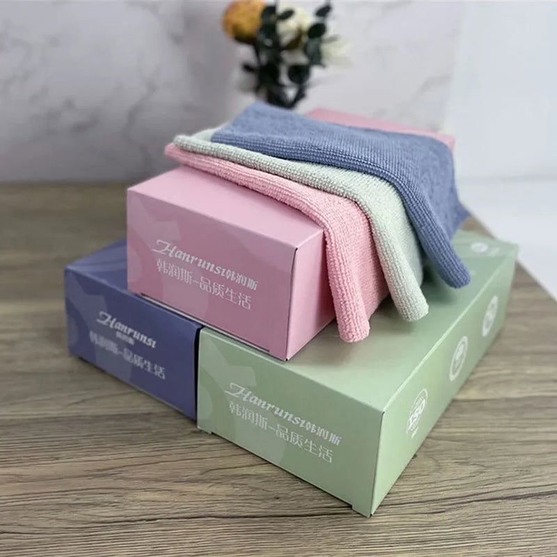 20pcs/box Pull-out Disposable Rags for Kitchen Household Absorbent Microfiber Scouring Pad
