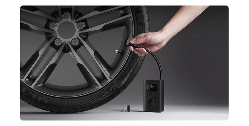 XIAOMI MIJIA 100% Original Portable Air Compressor 2,150psi,Preset Pressure Stop When Full,Air Pump,6 Mode,Lightweight Electric