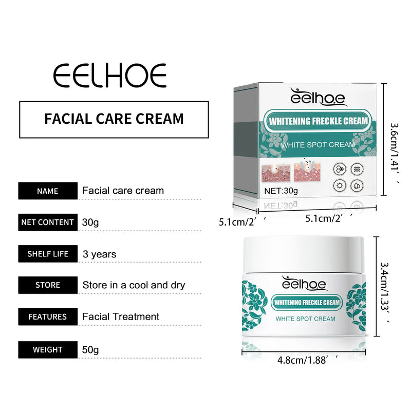 EELHOE Nicotinamide Freckles Cream Moisturizing Face Lightening Repair Skin Care Melasma Remover Pigmentation Removal Cream 30g