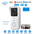 5G 2.4G WiFi Video Doorbell 1080P Tuya Smart Outdoor Wireless Intercom Waterproof Wireless Camera with AC/DC Power Ringing Bell