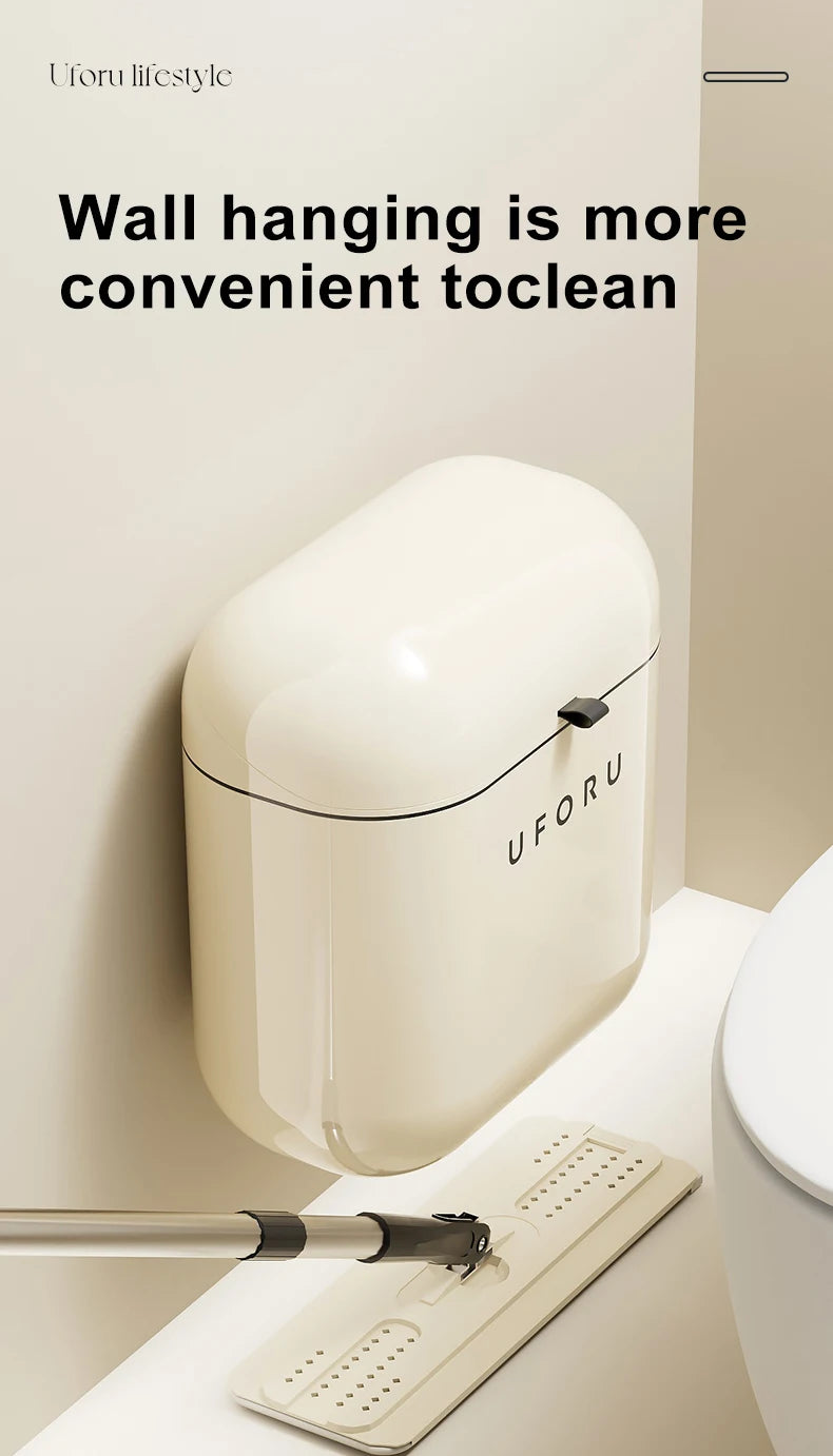 "UFORU household Large Capacity Wall-mounted  Trash Can  Kitchen storage organization"